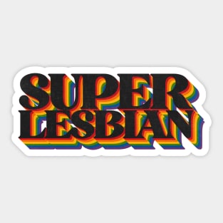 Super Lesbian Sticker